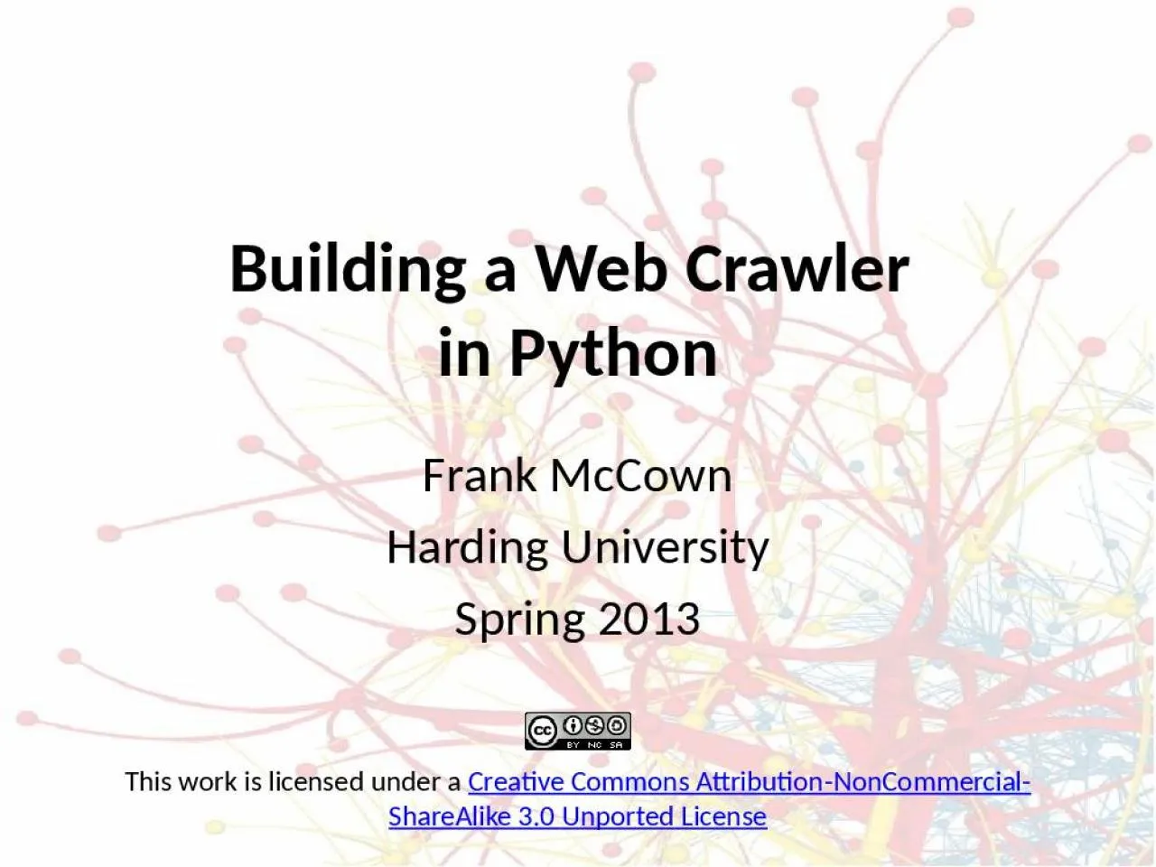 PPT-Building a Web Crawler in Python