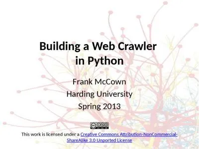 Building a Web Crawler  in Python