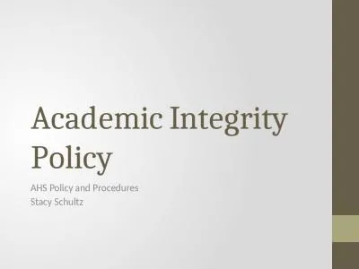 Academic Integrity Policy