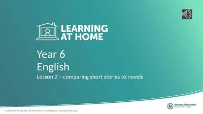 Year 6 Lesson 2 – comparing short stories to novels