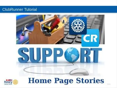 ClubRunner  Tutorial Home Page Stories