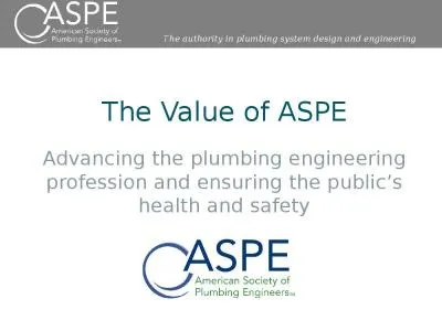 The Value of ASPE Advancing