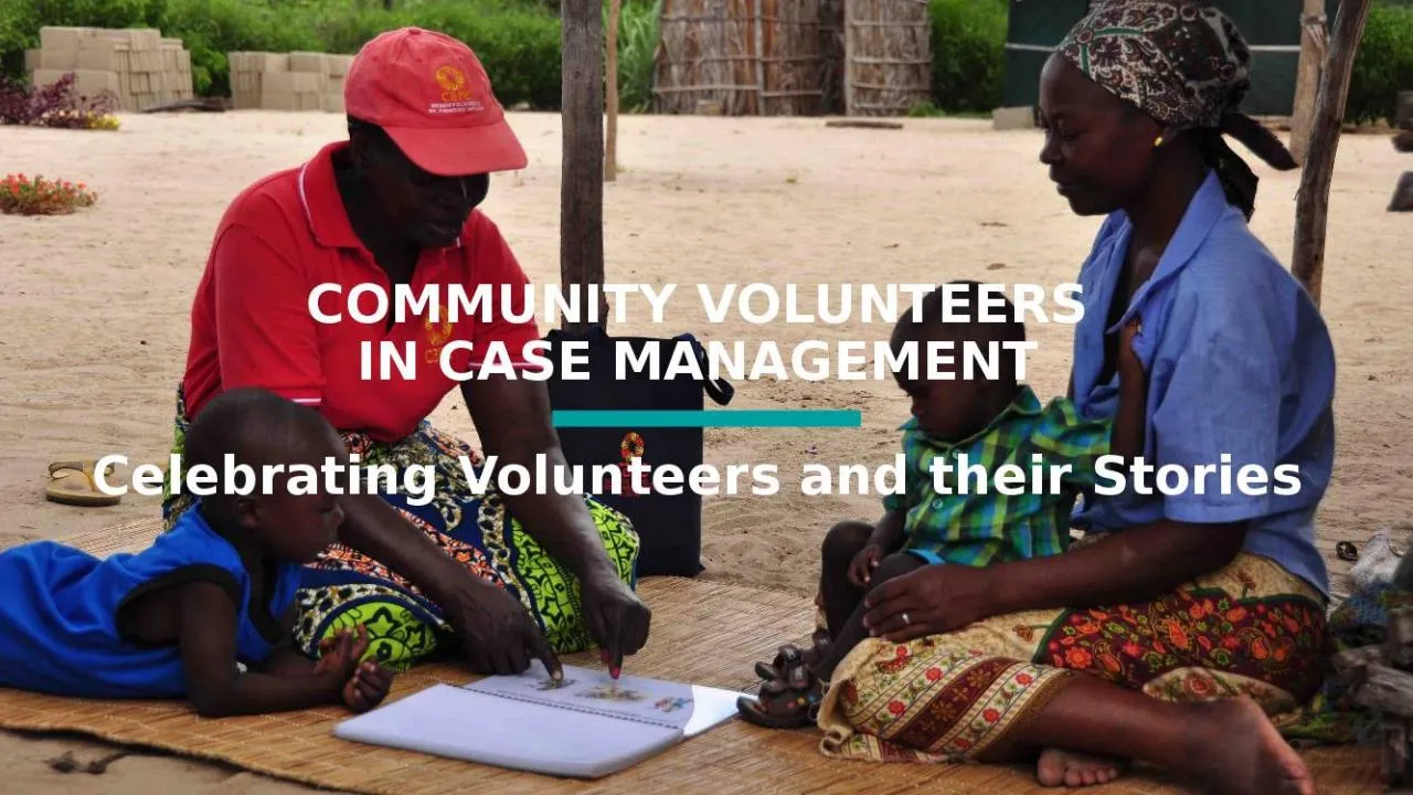 PPT-COMMUNITY VOLUNTEERS IN CASE MANAGEMENT