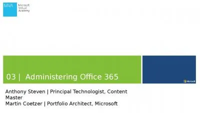 03  |  Administering Office 365