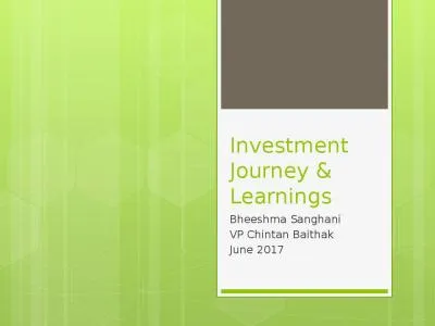 Investment Journey & Learnings