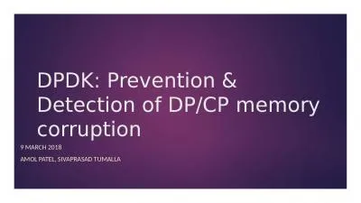 DPDK: Prevention & Detection of DP/CP memory corruption