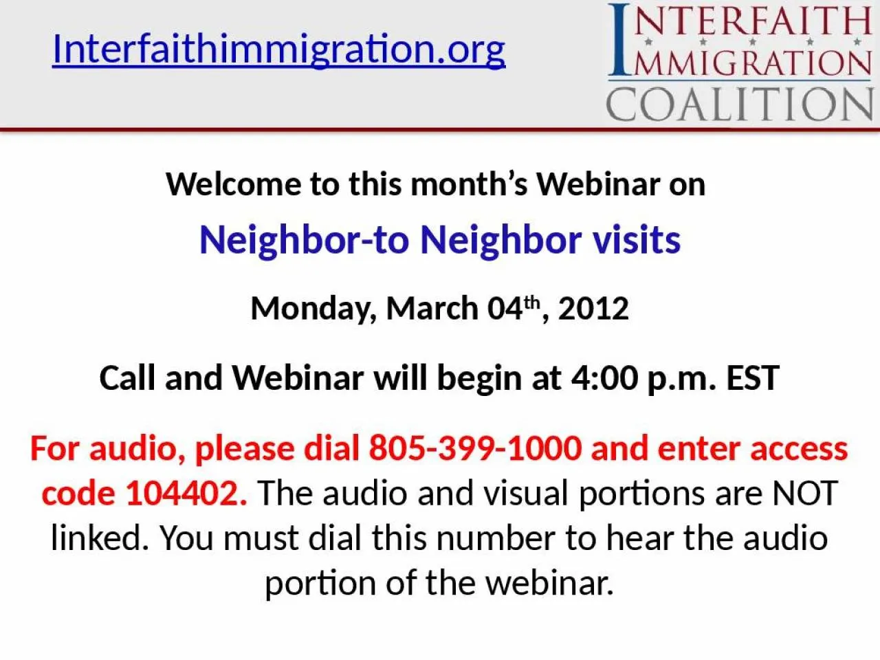 PPT-Interfaithimmigration.org