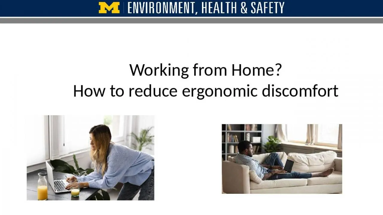 PPT-Working from Home? How to reduce ergonomic discomfort