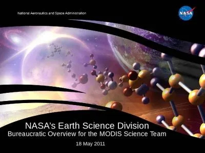 18  May 2011 NASA’s Earth Science Division