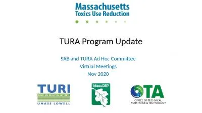 TURA Program Update SAB and TURA Ad Hoc Committee