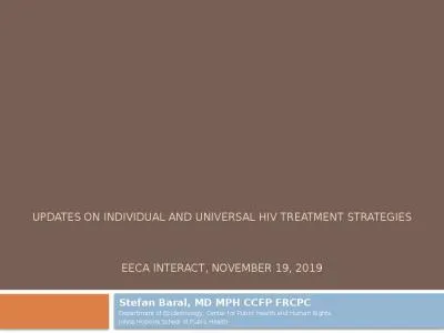 Updates on Individual and Universal HIV Treatment Strategies