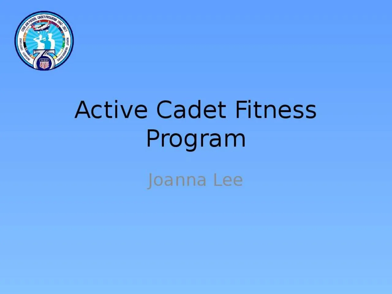 PPT-Active Cadet Fitness Program