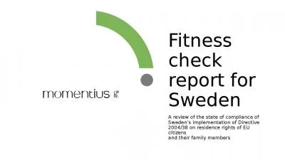 Fitness check report for Sweden