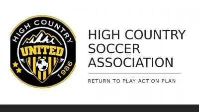 HIGH COUNTRY SOCCER ASSOCIATION