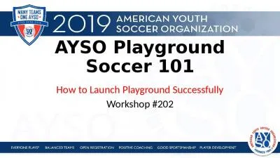 AYSO Playground Soccer 101