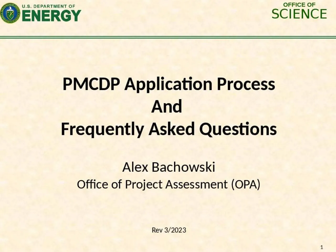 PPT-PMCDP Application Process