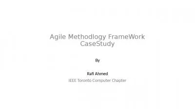 Agile  Methodlogy   FrameWork