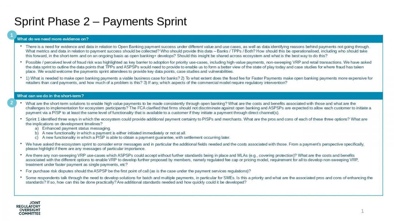 PPT-Sprint Phase 2 – Payments Sprint