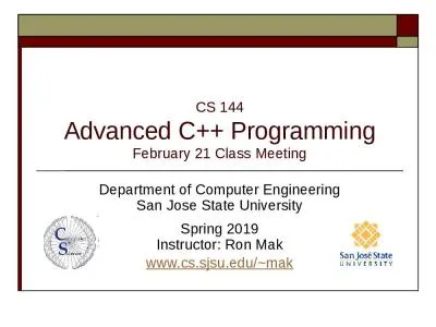 CS 144 Advanced C++ Programming