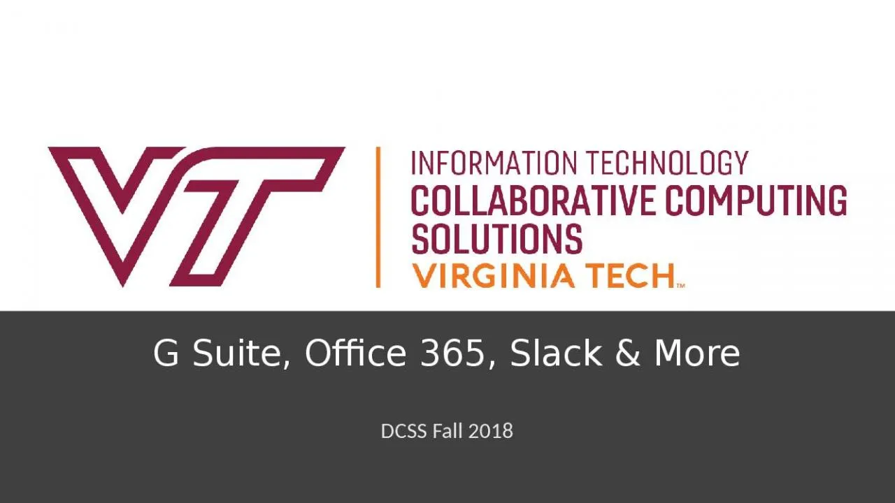 PPT-G Suite, Office 365, Slack & More