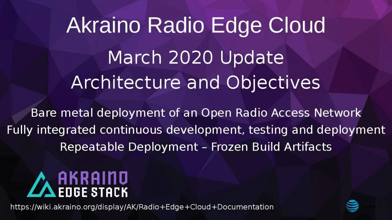 PPT-Akraino Radio Edge Cloud