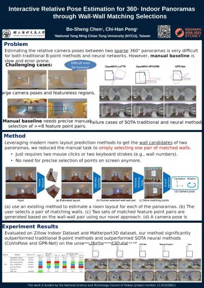 Interactive Relative Pose Estimation for 360◦ Indoor Panoramas through Wall-Wall Matching