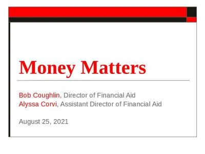 Money Matters Bob Coughlin