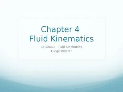 Chapter 4  Fluid Kinematics