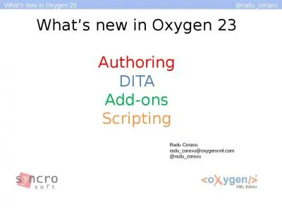 What’s new in Oxygen 23