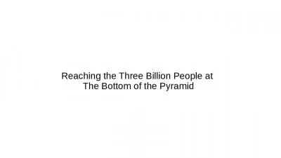 Reaching the Three Billion People at