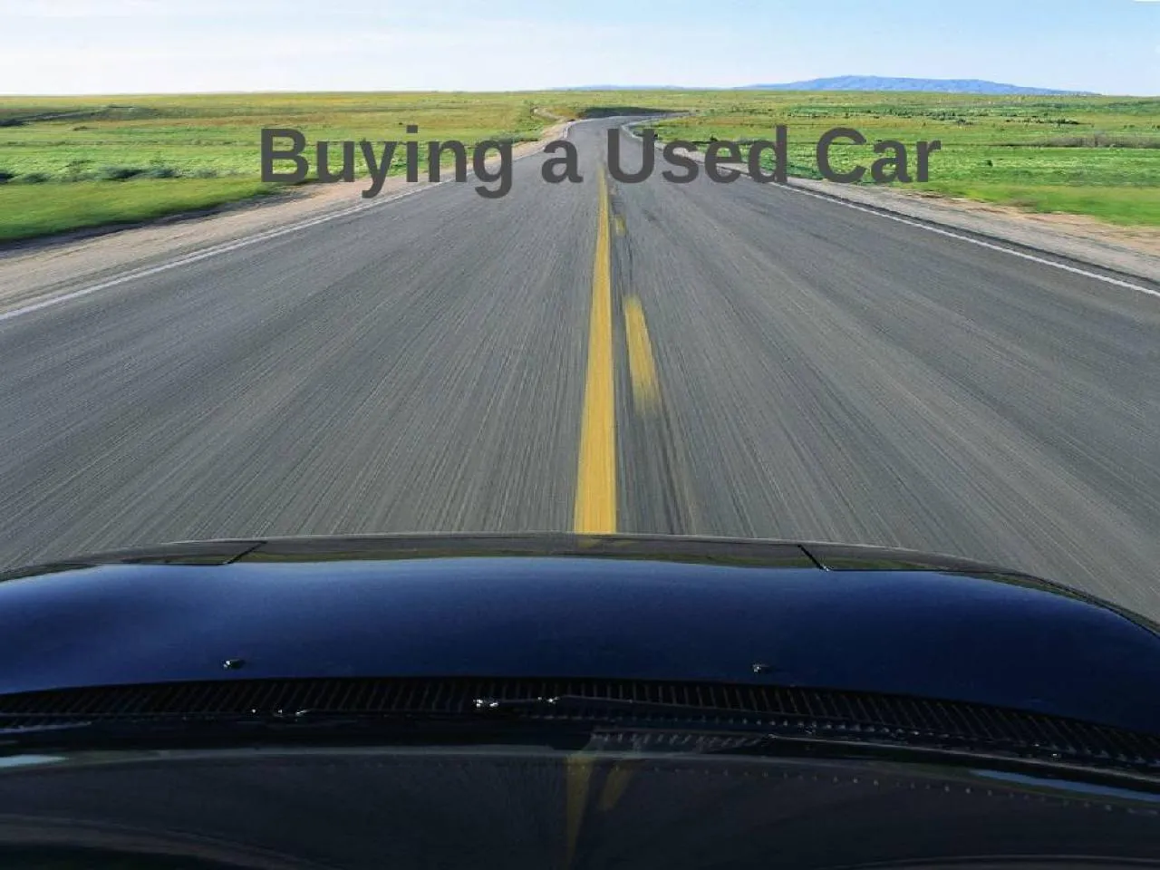 PPT-Buying a Used Car Finding a Car