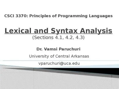 CSCI 3370: Principles of Programming