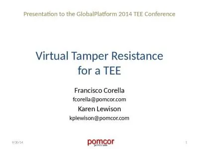 Virtual Tamper  Resistance