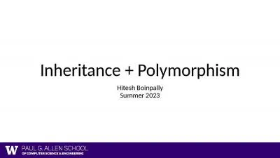 Inheritance + Polymorphism