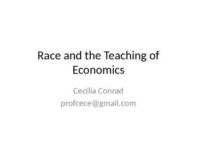 Race and the Teaching of Economics