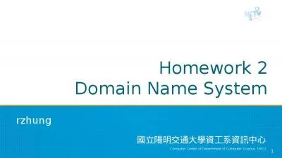 Homework 2 Domain Name System