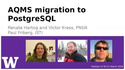 AQMS migration to PostgreSQL