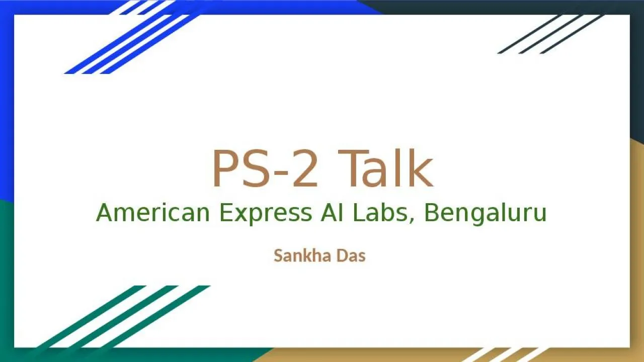 PPT-PS-2 Talk American Express AI Labs