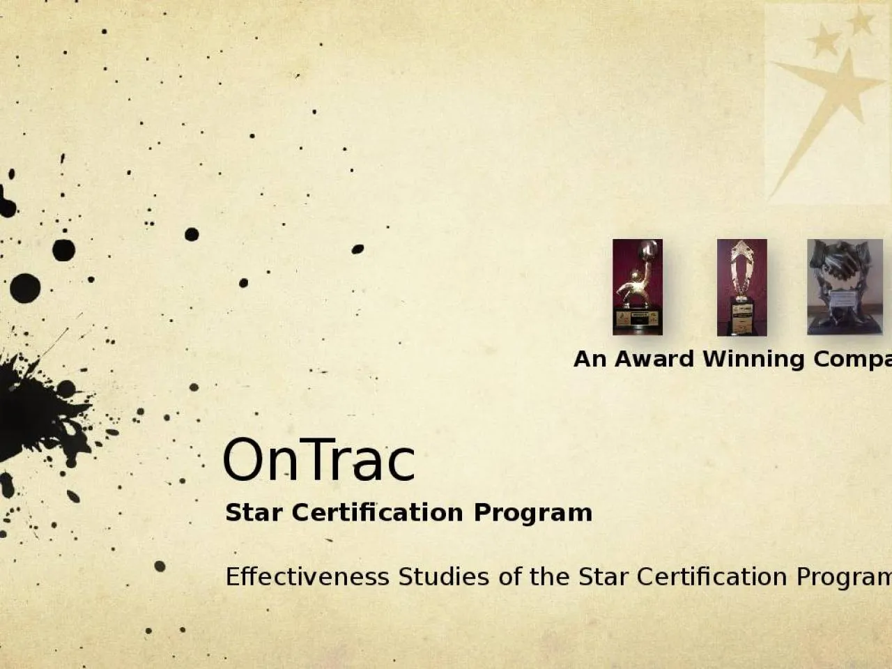 PPT-OnTrac Star Certification Program