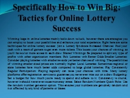 online lottery