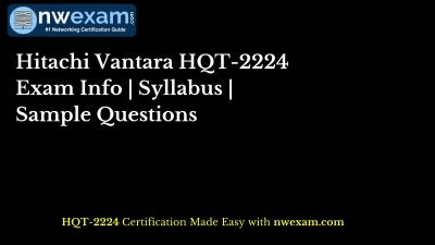 Hitachi Vantara HQT-2224 Exam Info | Syllabus | Sample Questions