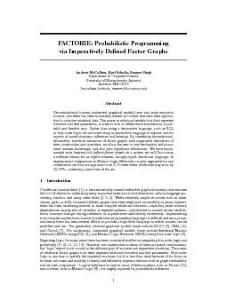 Thispaperproposesanapproachtoprobabilisticprogrammingthatpreservesthed