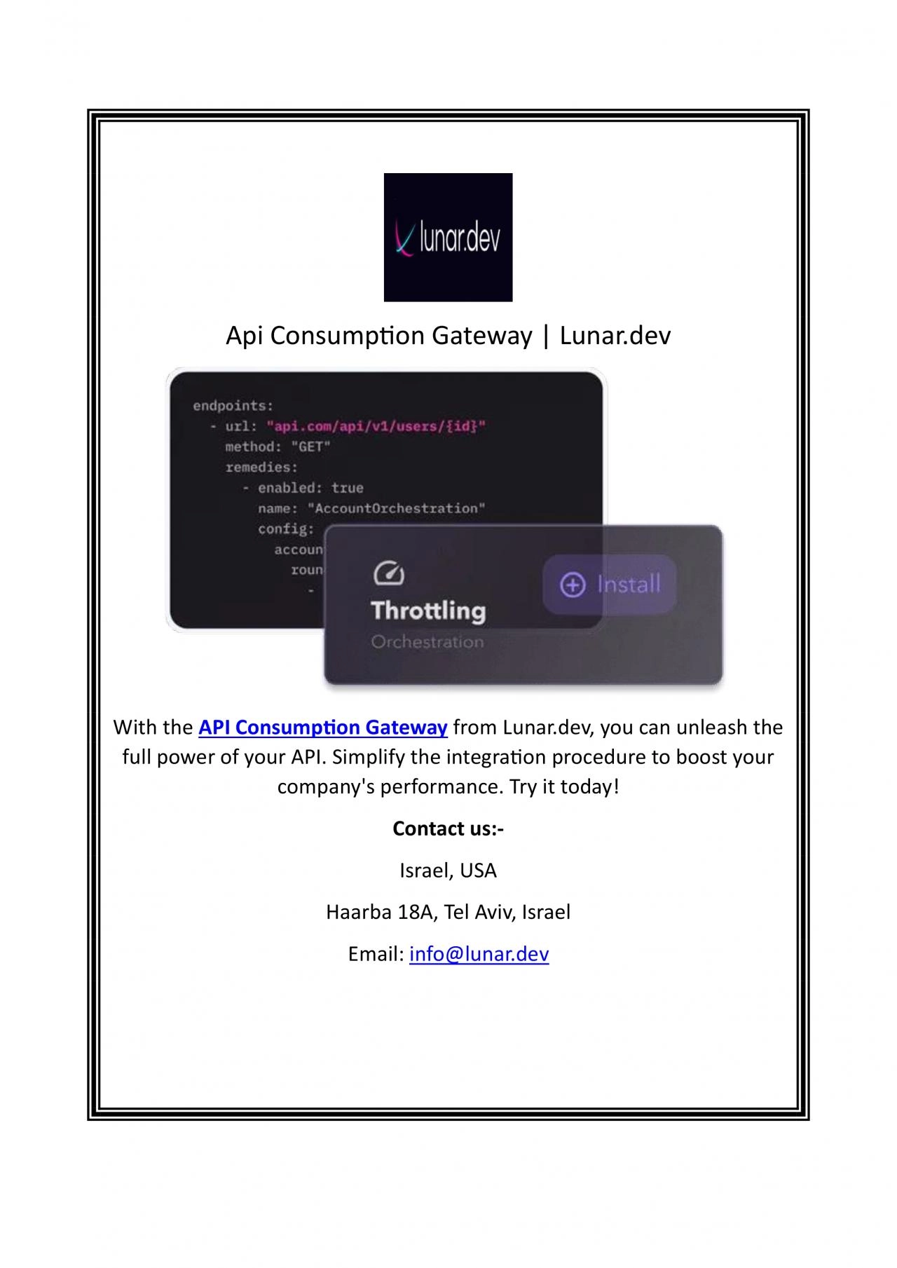 PDF-Api Consumption Gateway | Lunar.dev