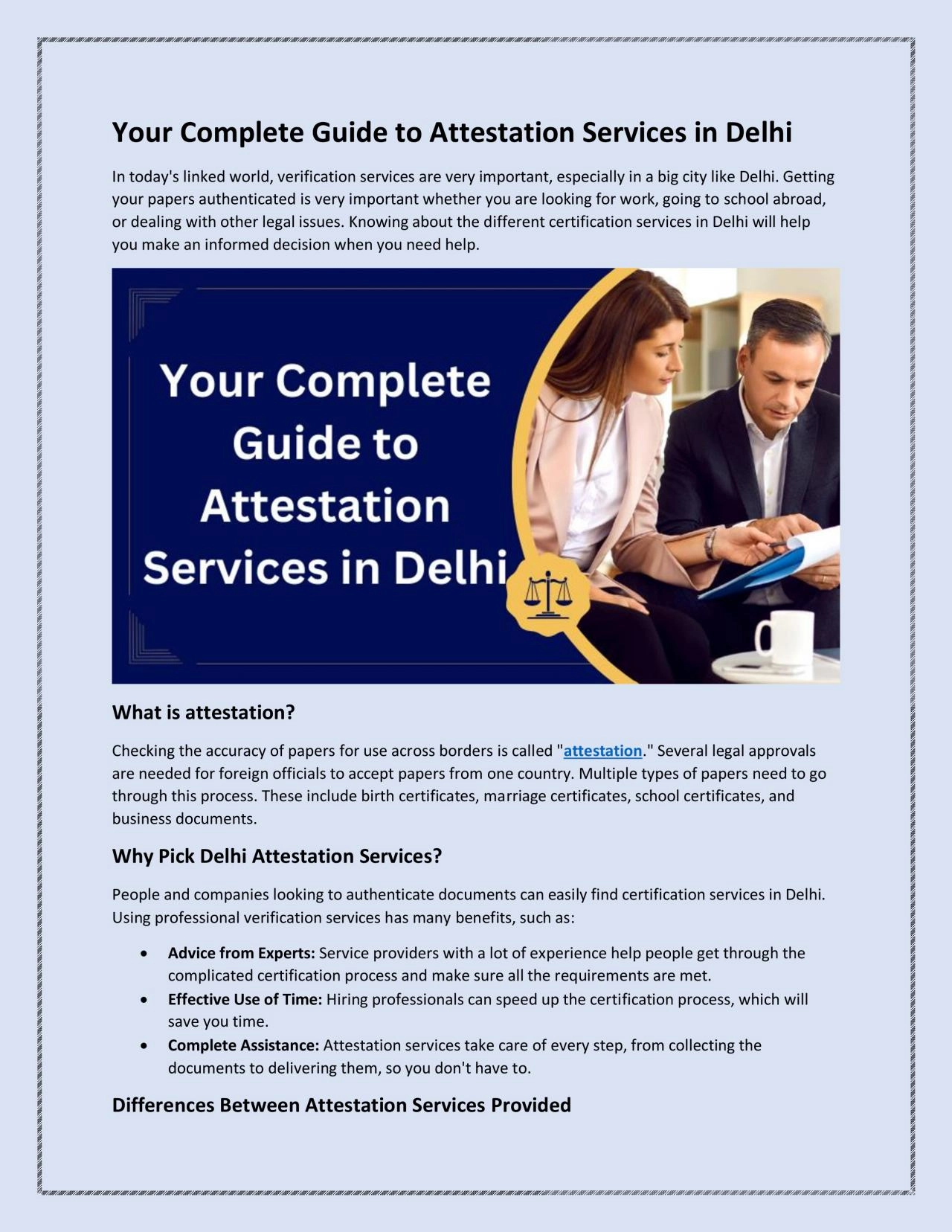 PDF-Your Complete Guide to Attestation Services in Delhi