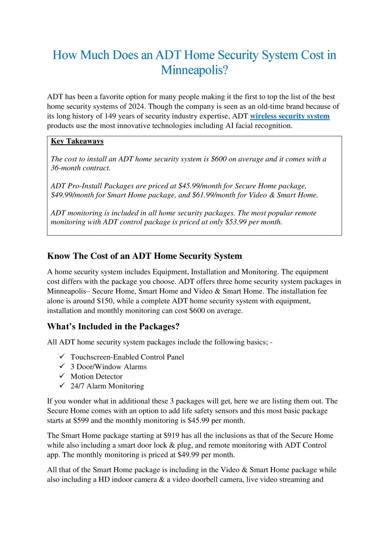 PDF-How Much Does an ADT Home Security System Cost in Minneapolis?