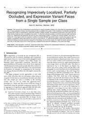 RecognizingImpreciselyLocalized,PartiallyOccluded,andExpressionVariant