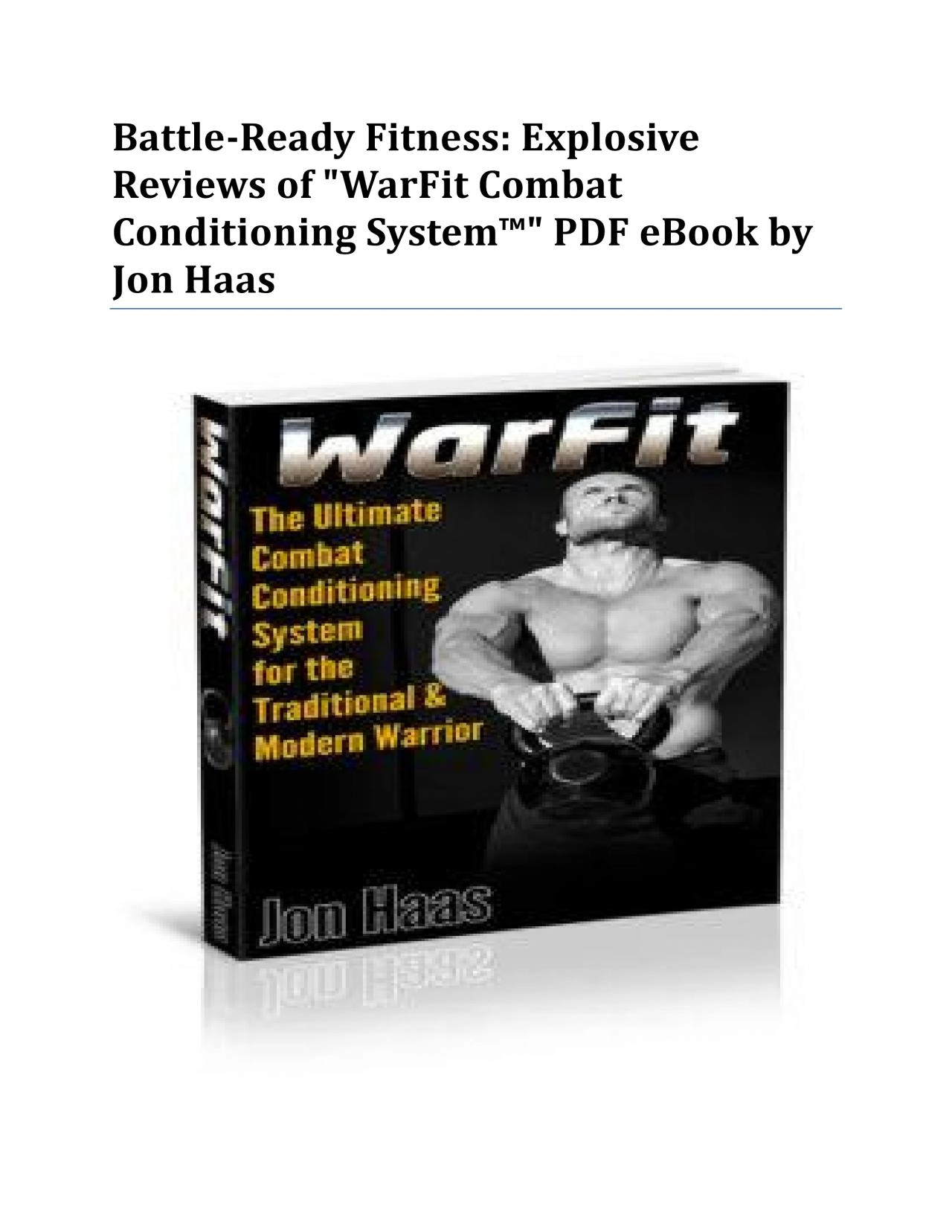 PDF-WarFit Combat Conditioning System™ PDF eBook by Jon Haas