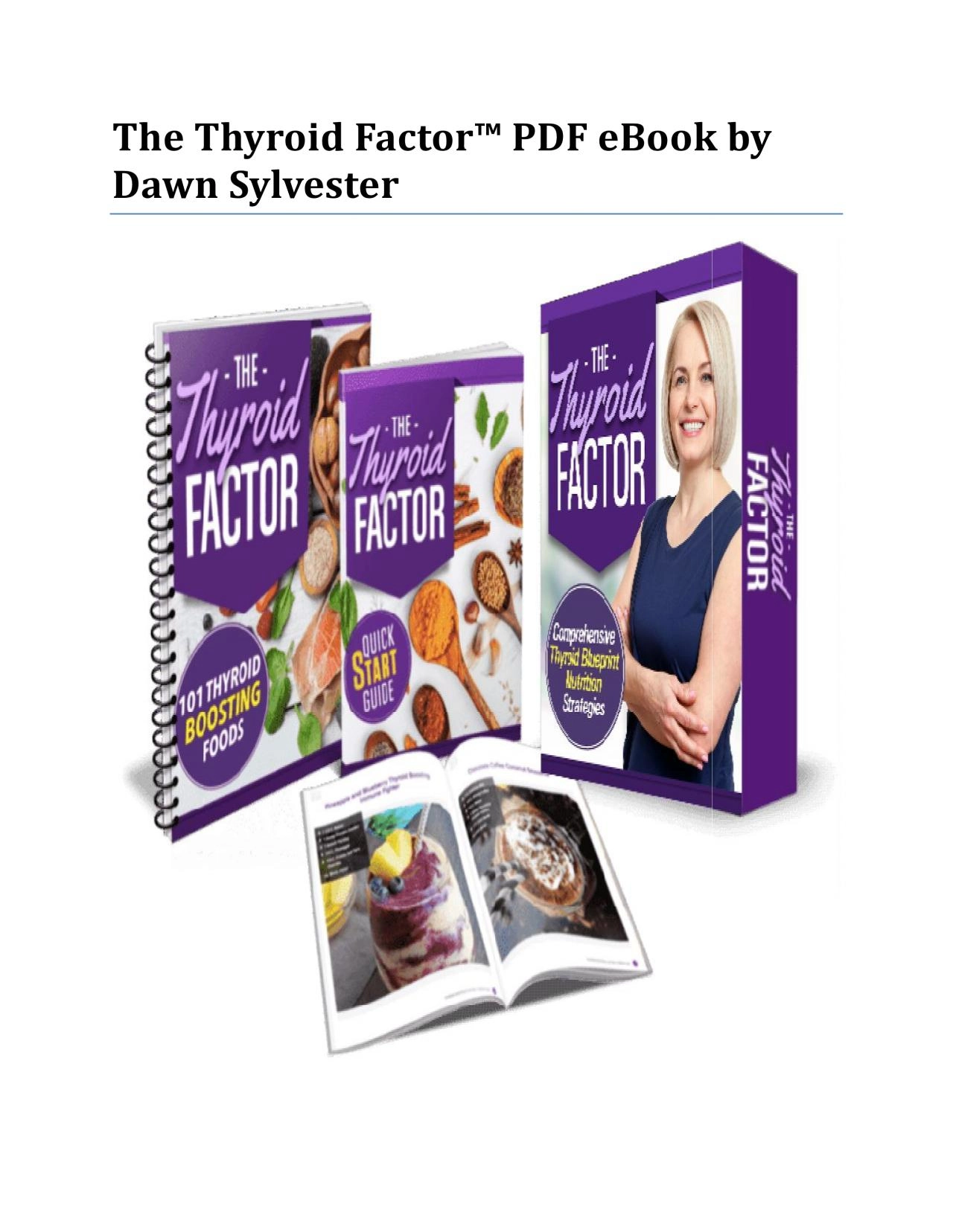 PDF-The Thyroid Factor™ PDF eBook by Dawn Sylvester