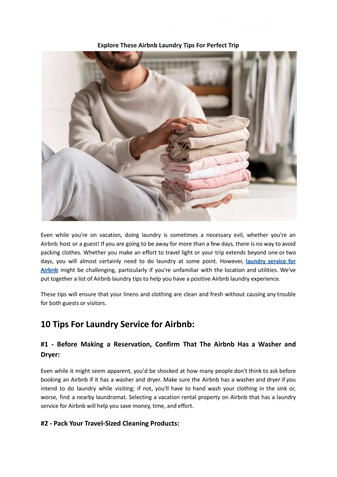 PDF-Explore These Airbnb Laundry Tips For Perfect Trip - Hello Laundry