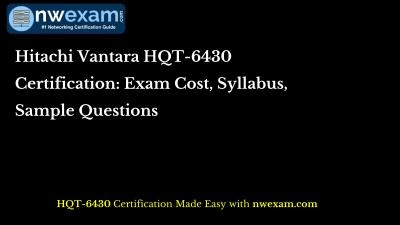 Hitachi Vantara HQT-6430 Certification: Exam Cost, Syllabus, Sample Questions